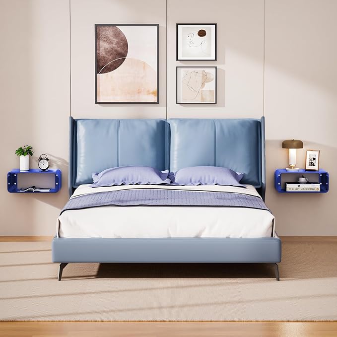 Acrylic Floating Nightstand, Bedside Table, Nightstand Shelf Wall Mounted - Image 5