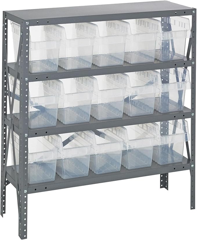 Quantum Storage Systems 1239-SB802CL Solid Heavy Duty 4 Shelves 15 Store-MAX by QuantumStorageSystems