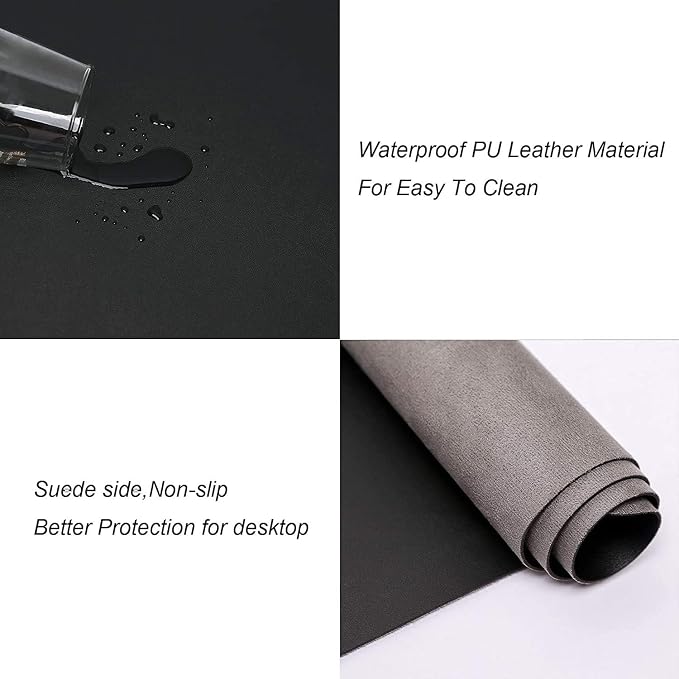 Office PULeather Desk Pad, Writingmat - Image 3