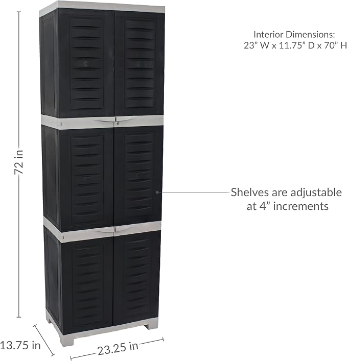 Sunnydaze 72" Garage Storage Cabinet - Image 2