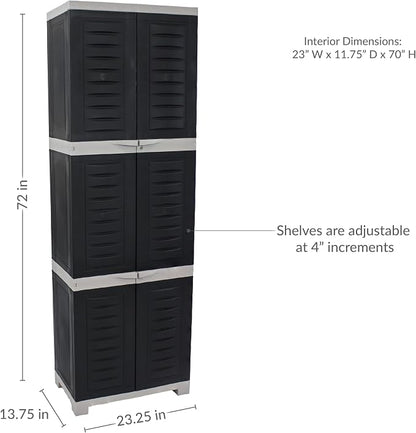 Sunnydaze 72" Garage Storage Cabinet - Image 2