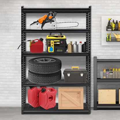 Heavy Duty 5-Tier Shelving Unit, 2500 LBS Capacity Storage Shelves - Image 4