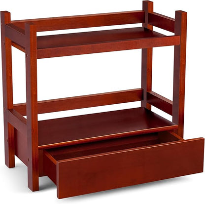 Sorbus Bamboo Bathroom Counter Organizer – 2-Tier Shelf - Image 8