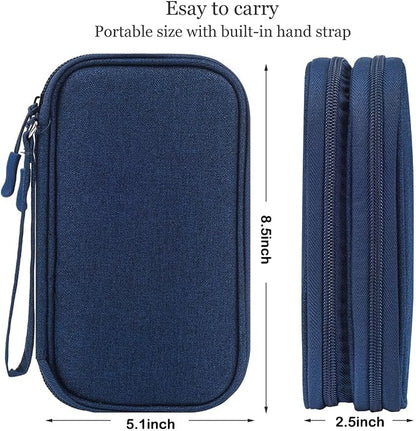CAAORDKSO Electronic Organizer Travel Cable Accessories Bag, Double Layer Tech - Image 4
