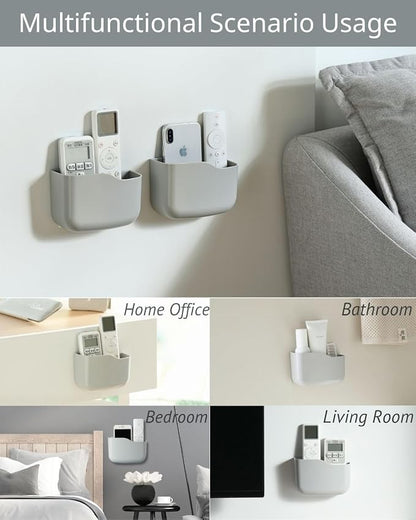 LINFIDITE 2 Pack TV Remote Holder Wall Mount Remote Control Holder - Image 6