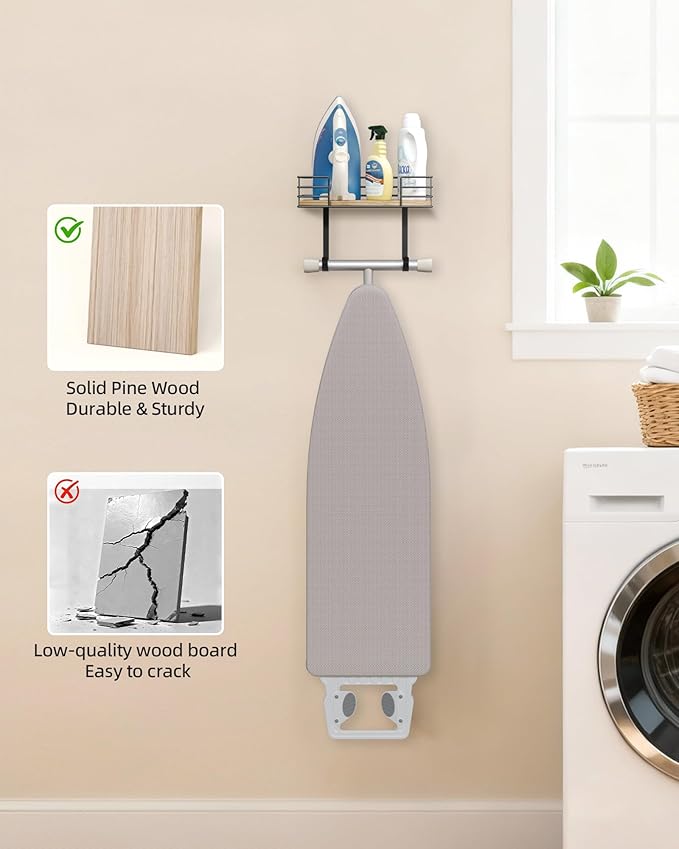 THYGIFTREE Ironing Board Holder Wall Mount - Image 4