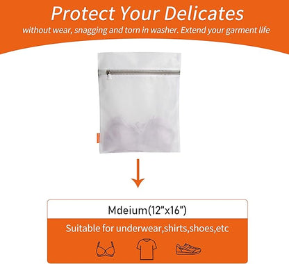 Polecasa Mesh Laundry Bags 3 Pack | Durable Zipper, - Image 2