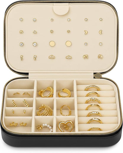Small Travel Jewelry Box Organizer by BlushInk