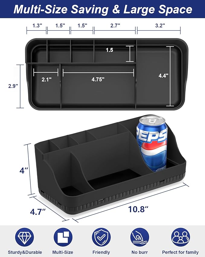 Bathroom Counter Organizer and Storage, 7 Slots Detachable Toothbrush Holders - Image 3