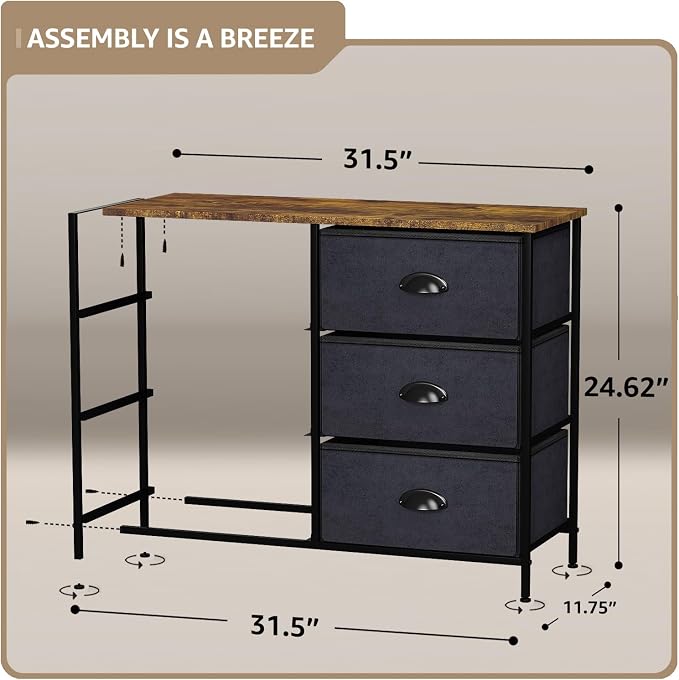 Sorbus Dresser with 6 Fabric Drawers - Image 3