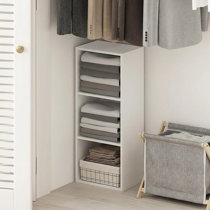 Furinno PASIR Book Shelf, 3-Cube Bookcase, Standing Bookshelf, Open Storage - Image 6