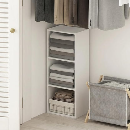 Furinno PASIR Book Shelf, 3-Cube Bookcase, Standing Bookshelf, Open Storage - Image 6