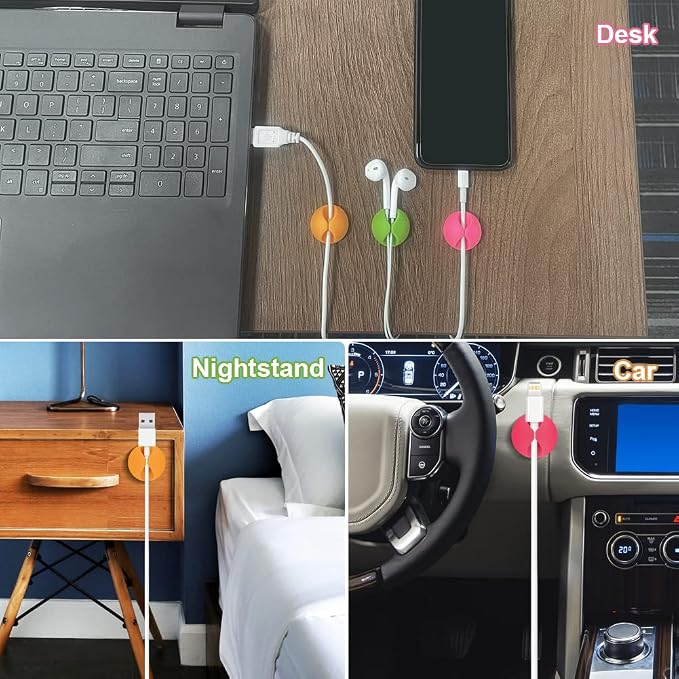 Shintop Cable Clips, Desk Cable Drop, Desk Wire Clips - Image 7
