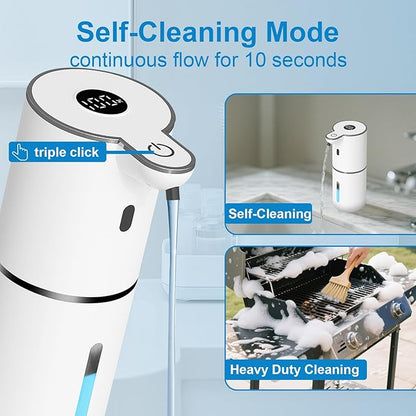 2 Pack Automatic Liquid Soap Dispenser Touchless, USB Rechargeable Smart Hand - Image 5