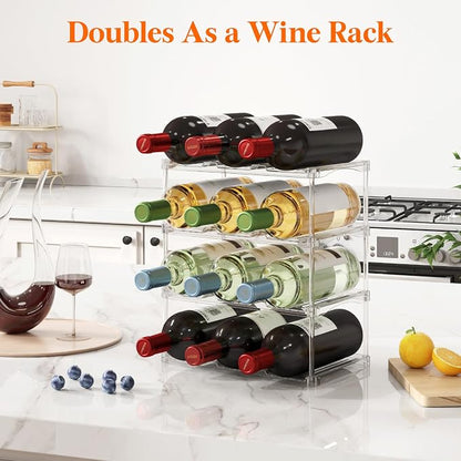 Lifewit Stackable Water Bottle Storage Organizer, Tumbler Cup Organizer - Image 4
