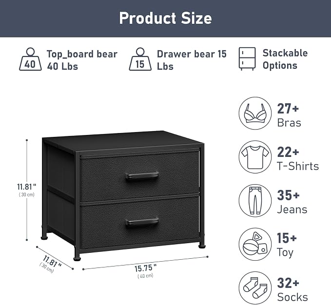 DIMJ Stackable Storage Drawer Unit - Image 2