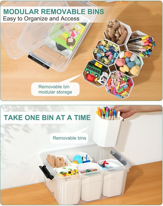 EOENVIVS Clear Storage Tote - Image 4