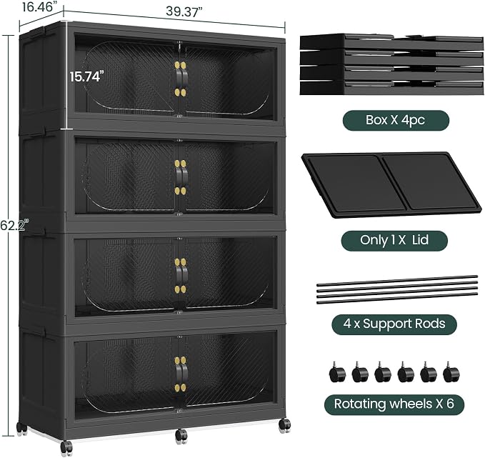 1280QT Extra Large Stackable Storage Bins - Image 2