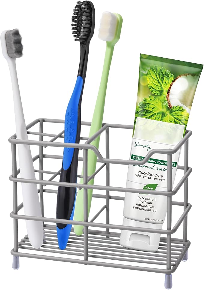 Urbanstrive 304 Stainless Steel Bathroom Toothbrush Holder Toothpaste Holder by Urbanstrive