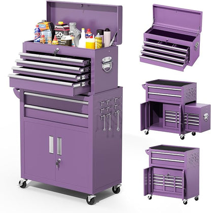 Greenvelly Tool Chest, 8-Drawer Rolling Tool Chest by Greenvelly