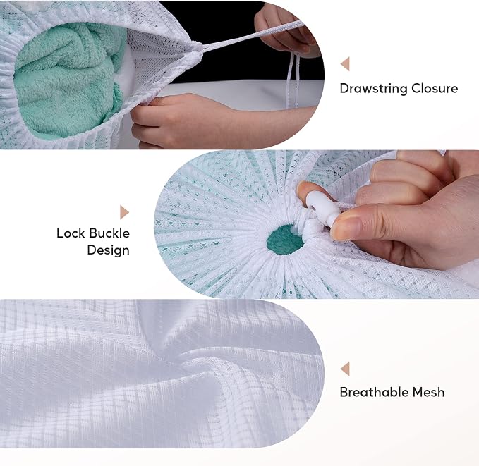 Meowoo Large Mesh Laundry Bag, 24×36inch Heavy Duty Mesh Laundry Bags - Image 5
