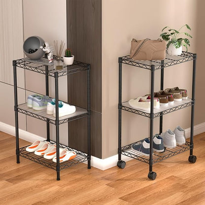 Golpart Small Shelves Storage Wire Metal Adjustable Shelf Unit - Image 8