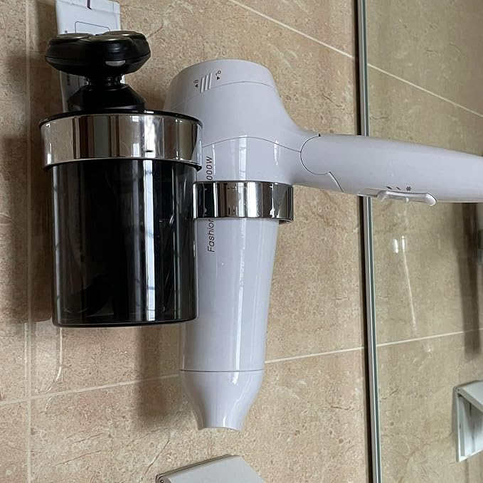 Hair Dryer Holder, Bathroom Blow Dryer Organizer - Image 5