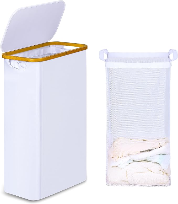 iEGrow 60L Slim Laundry Hamper, Narrow Laundry Basket by iEGrow