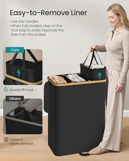 SONGMICS Laundry Hamper, Laundry Sorter - Image 3