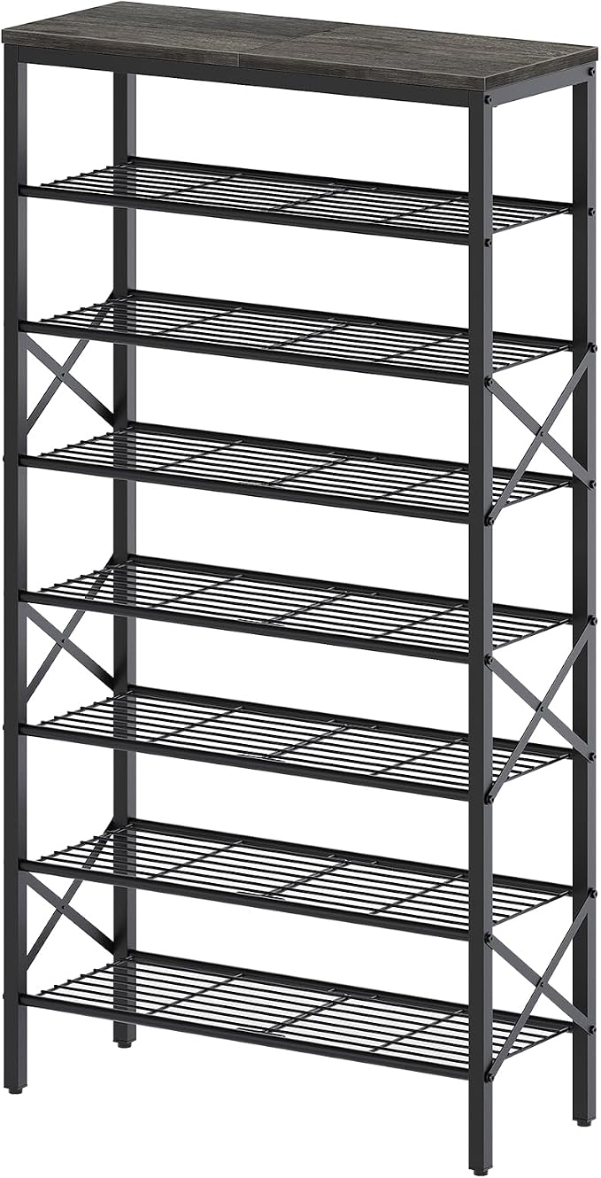 YATINEY 8 Tier Shoe Rack, Large Capacity Shoe Storage Organizer Holds 32 Pairs by Yatiney