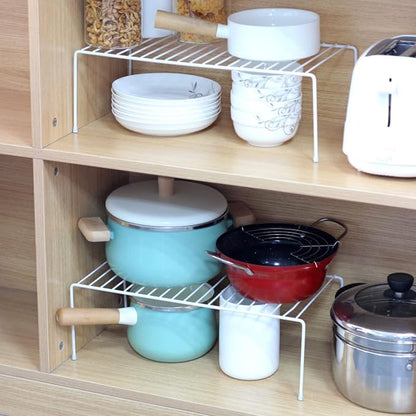 Kitchen Cabinet Shelf Organizer Set of 5, Large Metal Wire Pantry Storage - Image 8