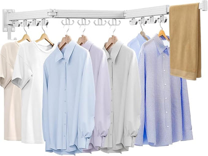 Wall Mounted Clothes Drying Rack, Laundry Drying Rack Wall Mount, 3-Fold Drying by Kelisiting