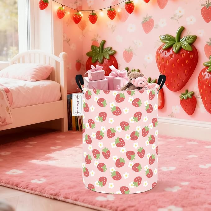 QUEENLALA Large Storage Basket, Laundry Hamper/Bathroom/Home Decor/Collapsible - Image 4
