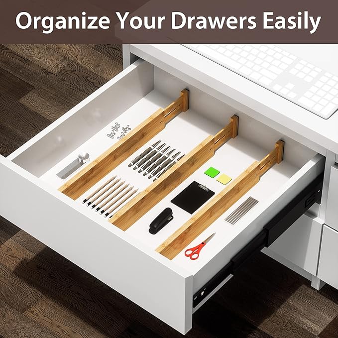 DUCOO 4 PCS Drawer Divider, Expandable Separators - Image 5