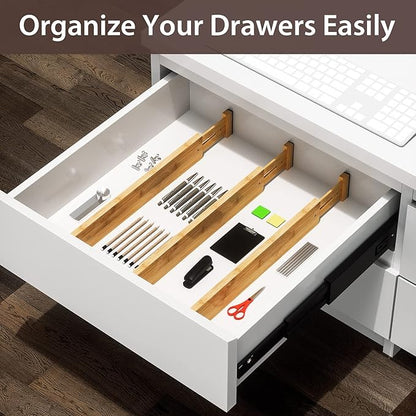 DUCOO 4 PCS Drawer Divider, Expandable Separators - Image 5