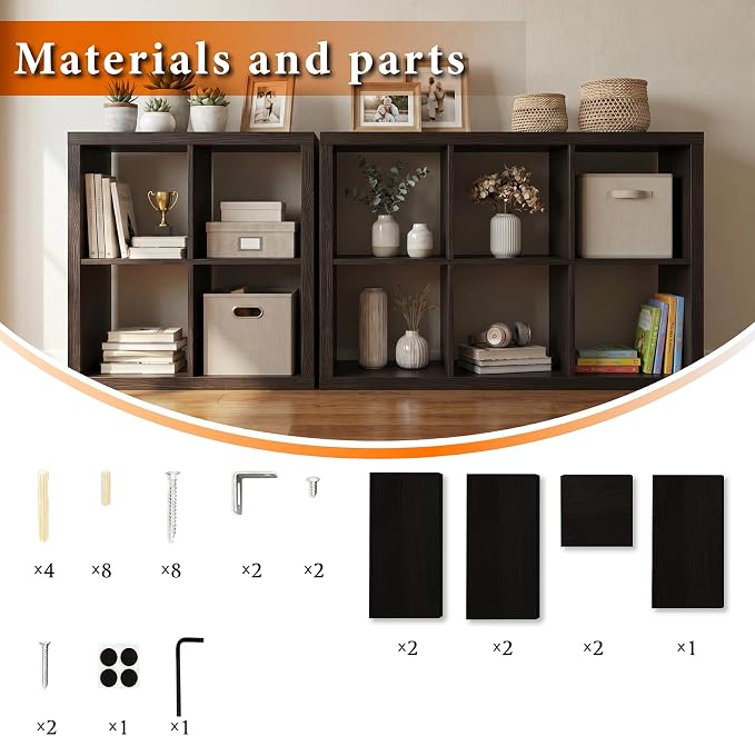 WannabeMyself【2026 Wooden Thick Frame】 4 Cube Storage Organizer - Image 7