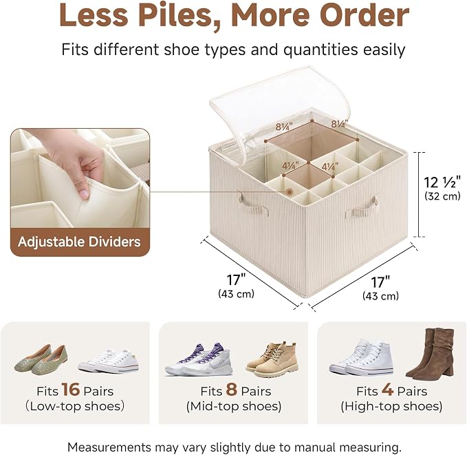 StorageWorks 2 Pack Shoe Organizer - Image 3