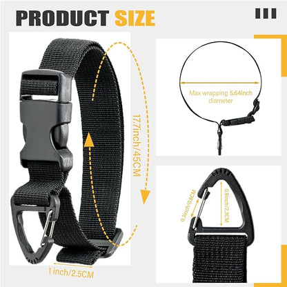 Heavy Duty Extension Cord Holder Organizer 17 Inch Adjustable Storage Straps - Image 3