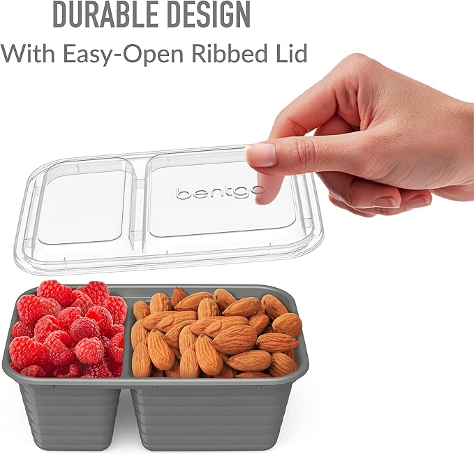Bentgo Prep - 2-Compartment Snack Containers - Reusable, Microwaveable - Image 5