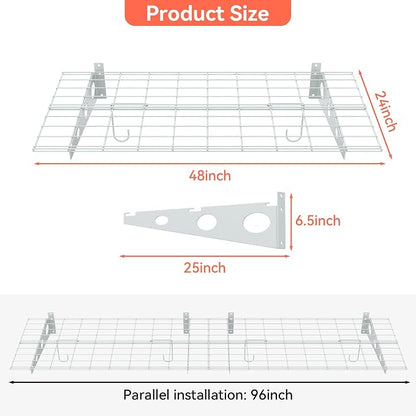 TORACK 2-Pack Garage Wall Shelves - Image 3