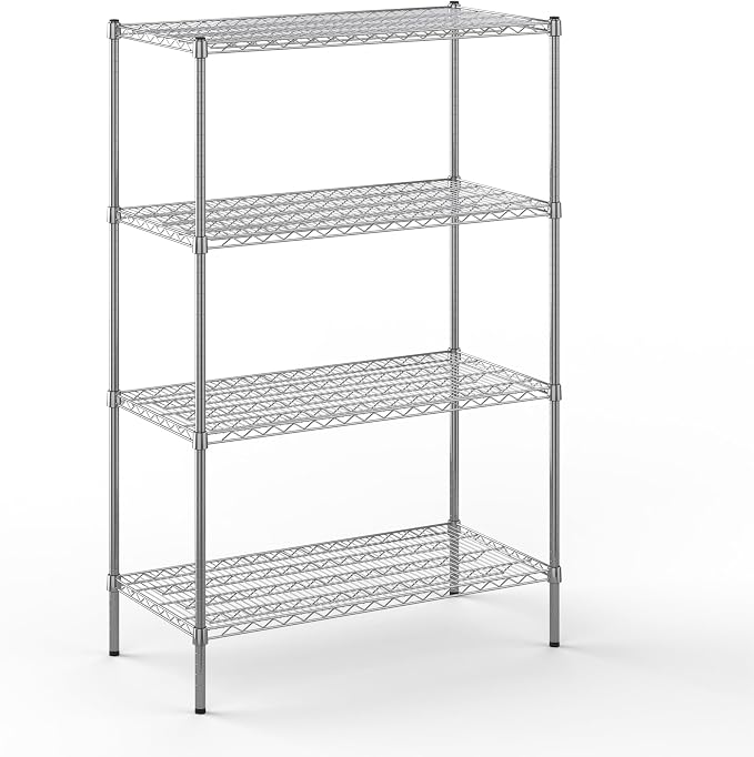 21" Deep x 42" Wide x 64" Height Wire Shelving Kit | 4-Tier | NSF Commercial by Regal+Altair