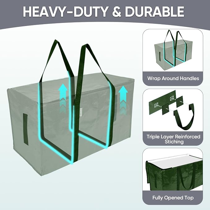 TICONN 2 Pack Extra Large Moving Bags Heavy Duty - Image 3