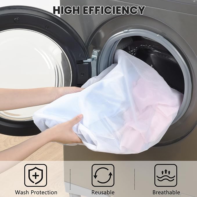 OTraki 12x16 Inch Mesh Laundry Bag 2 Pack Small Lingerie Bags - Image 6