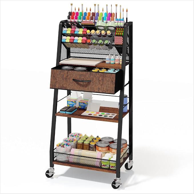 3 Tier Rolling Cart by Homsorout