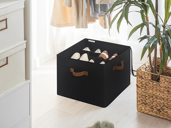 StorageWorks Shoe Organizer for Closet, Fits up to 16 Pairs, Shoe Cubby Storage - Image 8