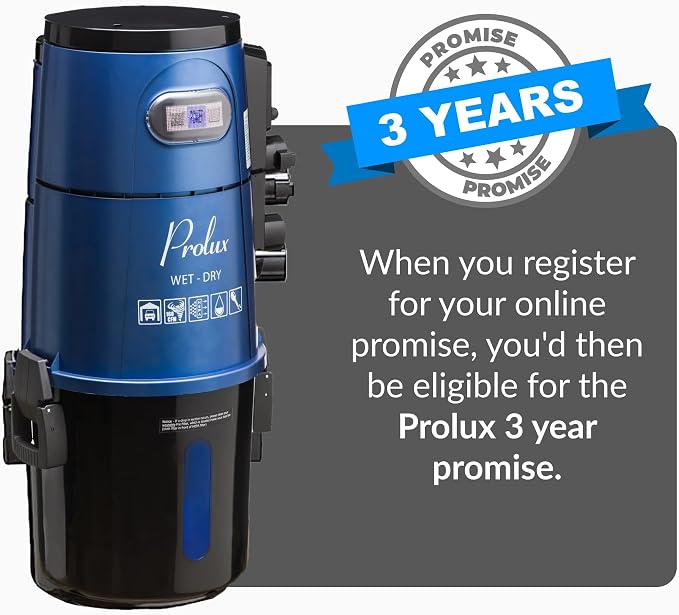 Prolux Professional Shop Blue Wall Mounted Garage Vac, Wet Dry Pick Up - Image 9