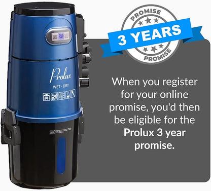 Prolux Professional Shop Blue Wall Mounted Garage Vac, Wet Dry Pick Up - Image 9