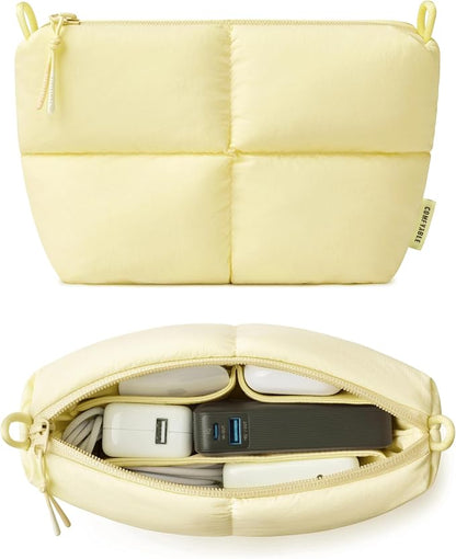 Comfyable Puffy Electronics Organizer Travel Case, Cute Tech Pouch by Comfyable