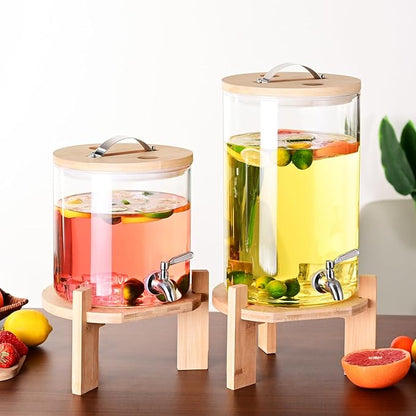 Glass Drink Dispenser, 2 gallons, - Image 8