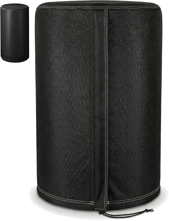Deosk Round Water Softener Cover 18.5"Dx33"H Waterproof & Windproof Water by Deosk